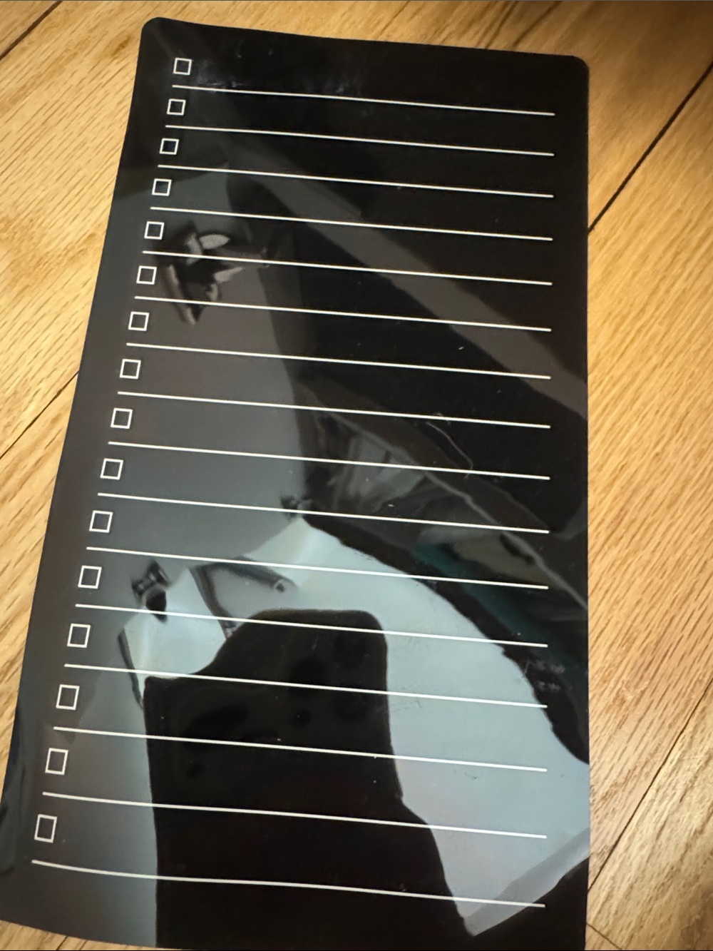 Magnetic Black Weekly To-Do List Board - Black